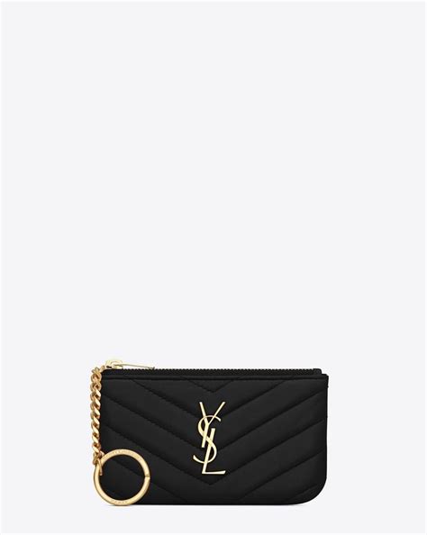 ysl monogram coin purse|ysl coin purse keychain.